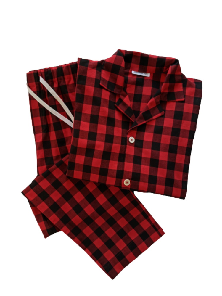 buffalo plaid red pajama