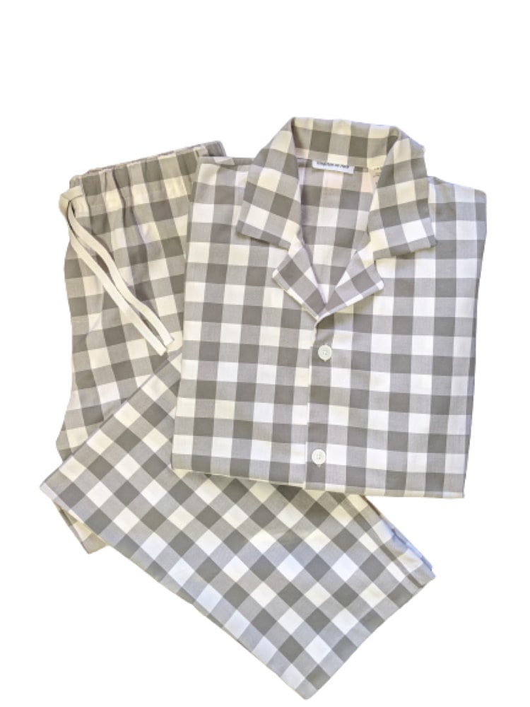 buffalo plaid grey pajama